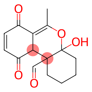 2,3,4,4a,7,10,10a,10b-Octahydro-4a-hydroxy-7,10-dioxo-6-methyl-1H-dibenzo[b,d]pyran-10b-carbaldehyde
