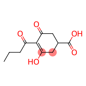 4-Butyryl-3-hydroxy-5-oxo-3-cyclohexene-1-carboxylic acid