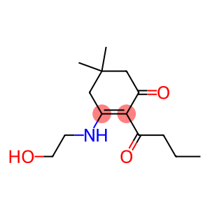 2-butyryl-3-[(2-hydroxyethyl)amino]-5,5-dimethylcyclohex-2-en-1-one