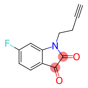 1-(but-3-yn-1-yl)-6-fluoro-2,3-dihydro-1H-indole-2,3-dione