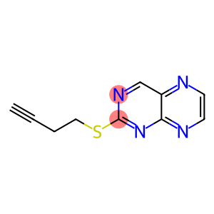 2-(3-Butynylthio)pteridine
