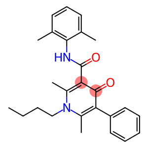 1-Butyl-1,4-dihydro-2,6-dimethyl-5-phenyl-N-(2,6-dimethylphenyl)-4-oxopyridine-3-carboxamide