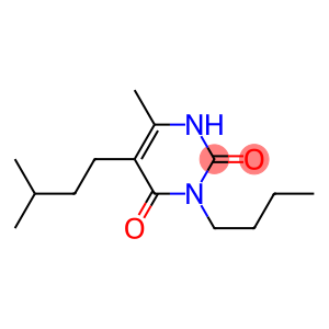 3-Butyl-6-methyl-5-(3-methylbutyl)uracil