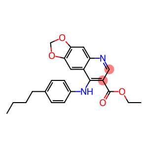 4-[[4-Butylphenyl]amino]-6,7-(methylenedioxy)quinoline-3-carboxylic acid ethyl ester