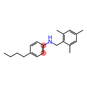 4-butyl-N-[(2,4,6-trimethylphenyl)methyl]aniline