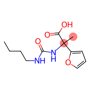 2-[(butylcarbamoyl)amino]-2-(furan-2-yl)propanoic acid