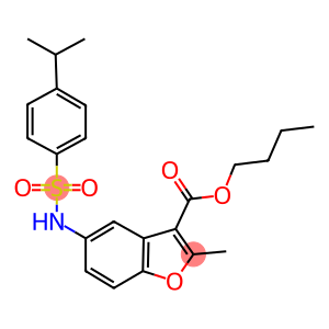 butyl 5-{[(4-isopropylphenyl)sulfonyl]amino}-2-methyl-1-benzofuran-3-carboxylate