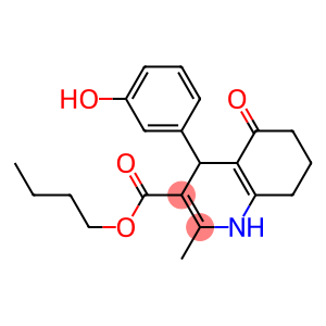 butyl 4-(3-hydroxyphenyl)-2-methyl-5-oxo-1,4,5,6,7,8-hexahydroquinoline-3-carboxylate