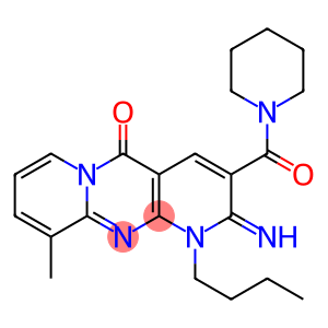 1-butyl-2-imino-10-methyl-3-(1-piperidinylcarbonyl)-1,2-dihydro-5H-dipyrido[1,2-a:2,3-d]pyrimidin-5-one