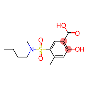 5-[butyl(methyl)sulfamoyl]-2-hydroxy-4-methylbenzoic acid