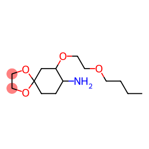 7-(2-butoxyethoxy)-1,4-dioxaspiro[4.5]decan-8-amine