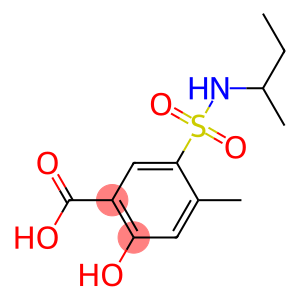 5-(butan-2-ylsulfamoyl)-2-hydroxy-4-methylbenzoic acid