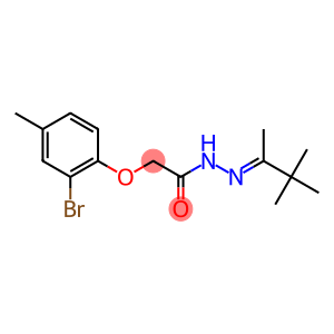 2-(2-bromo-4-methylphenoxy)-N'-[(E)-1,2,2-trimethylpropylidene]acetohydrazide