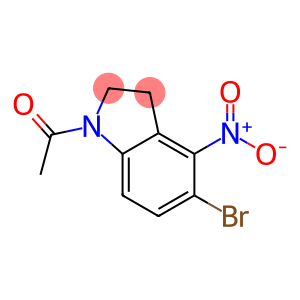1-(5-Bromo-4-nitroindoline)ethanone ,97%