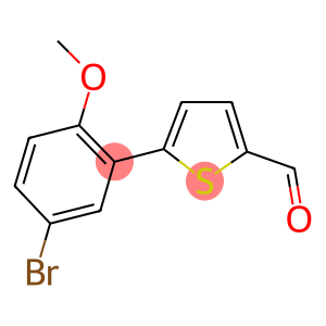 5-(5-BROMO-2-METHOXYPHENYL)THIOPHENE-2-CARBALDEHYDE