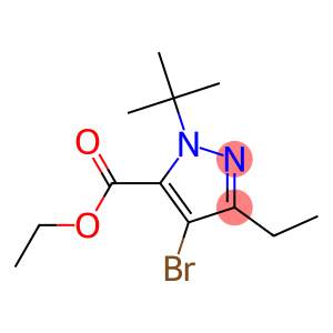 4-BROMO-1-(1,1-DIMETHYLETHYL)-3-ETHYL-1H-PYRAZOLE-5-CARBOXYLIC ACID ETHYL ESTER