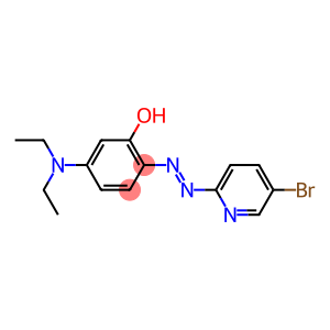 2-[2-(5-bromo-2-pyridyl)diaz-1-enyl]-5-(diethylamino)phenol