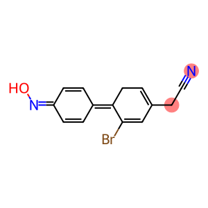 2-(3-bromo-4-hydroxyiminocyclohexa-2,5-dienyliden)-2-phenylacetonitrile
