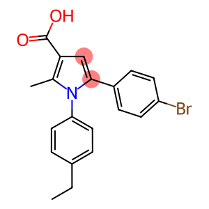 5-(4-BROMO-PHENYL)-1-(4-ETHYL-PHENYL)-2-METHYL-1H-PYRROLE-3-CARBOXYLIC ACID