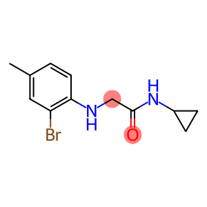 2-[(2-bromo-4-methylphenyl)amino]-N-cyclopropylacetamide