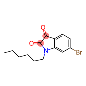 6-bromo-1-hexyl-2,3-dihydro-1H-indole-2,3-dione