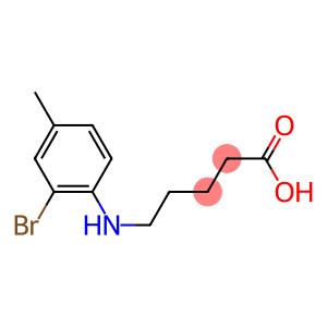 5-[(2-bromo-4-methylphenyl)amino]pentanoic acid