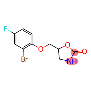 5-(2-bromo-4-fluorophenoxymethyl)-1,3-oxazolidin-2-one