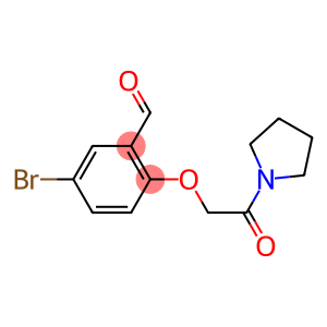 5-bromo-2-[2-oxo-2-(pyrrolidin-1-yl)ethoxy]benzaldehyde