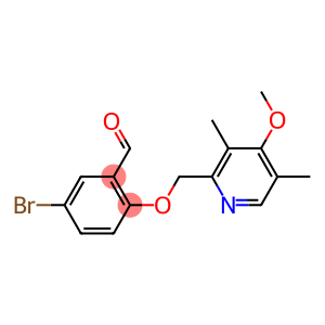 5-bromo-2-[(4-methoxy-3,5-dimethylpyridin-2-yl)methoxy]benzaldehyde