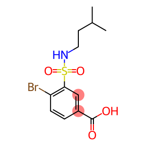 4-bromo-3-[(3-methylbutyl)sulfamoyl]benzoic acid