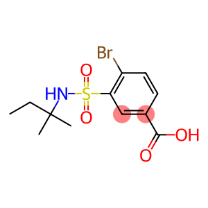 4-bromo-3-[(2-methylbutan-2-yl)sulfamoyl]benzoic acid