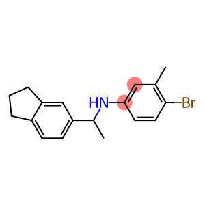 4-bromo-N-[1-(2,3-dihydro-1H-inden-5-yl)ethyl]-3-methylaniline