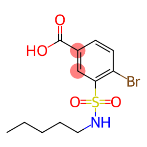 4-bromo-3-(pentylsulfamoyl)benzoic acid