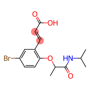 3-{5-bromo-2-[1-(propan-2-ylcarbamoyl)ethoxy]phenyl}prop-2-enoic acid