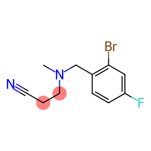 3-{[(2-bromo-4-fluorophenyl)methyl](methyl)amino}propanenitrile