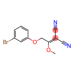 [2-(3-bromophenoxy)-1-methoxyethylidene]propanedinitrile