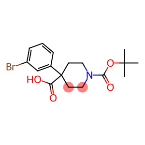 4-(3-bromophenyl)-1-(tert-butoxycarbonyl)piperidine-4-carboxylic acid