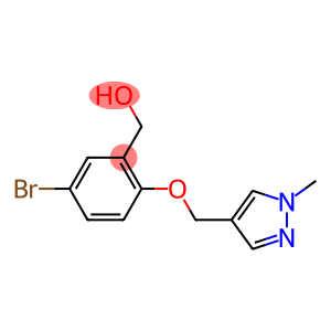 {5-bromo-2-[(1-methyl-1H-pyrazol-4-yl)methoxy]phenyl}methanol