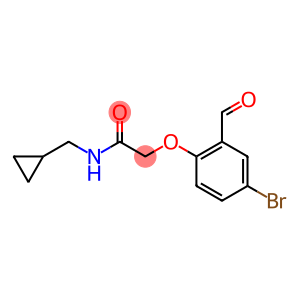 2-(4-bromo-2-formylphenoxy)-N-(cyclopropylmethyl)acetamide