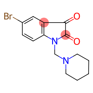 5-bromo-1-(1-piperidinylmethyl)-1H-indole-2,3-dione