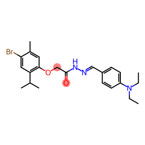 2-(4-bromo-2-isopropyl-5-methylphenoxy)-N'-[4-(diethylamino)benzylidene]acetohydrazide