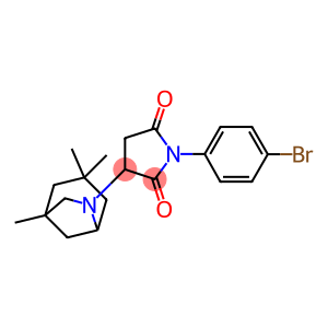 1-(4-bromophenyl)-3-(1,3,3-trimethyl-6-azabicyclo[3.2.1]oct-6-yl)-2,5-pyrrolidinedione