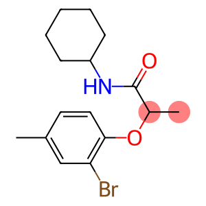 2-(2-bromo-4-methylphenoxy)-N-cyclohexylpropanamide