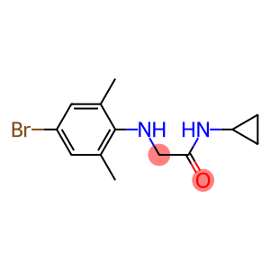 2-[(4-bromo-2,6-dimethylphenyl)amino]-N-cyclopropylacetamide