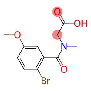 [(2-bromo-5-methoxybenzoyl)(methyl)amino]acetic acid