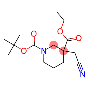 1-BOC-3-氰甲基-3-哌啶甲酸乙酯