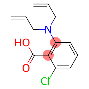 2-[bis(prop-2-en-1-yl)amino]-6-chlorobenzoic acid