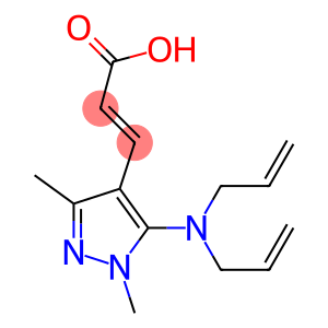 3-{5-[bis(prop-2-en-1-yl)amino]-1,3-dimethyl-1H-pyrazol-4-yl}prop-2-enoic acid