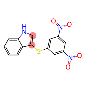 3-({3,5-bisnitrophenyl}sulfanyl)-1H-indole