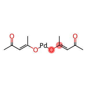 Bis(1-methyl-3-oxo-1-butenyloxy) palladium(II)